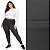 Calça Legging Peluciada Térmica Plus Size Suplex Flanelado Cinza Chumbo - Imagem 1