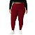 Calça Legging Peluciada Térmica Plus Size Suplex Flanelado Bordô - Imagem 2