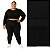 Calça Legging Peluciada Plus Size Tamanhos Especiais Suplex Flanelado Preto - Imagem 1