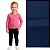 Calça legging Infantil Flanelada suplex Peluciado Azul Marinho - Imagem 1