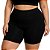 Bermuda Fitness Feminina Plus Size Meia Coxa Preta - Imagem 1