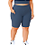 Bermuda Fitness Feminina Plus Size Com Bolsos Azul Petróleo - Imagem 1