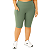 Bermuda Fitness Feminina Plus Size Com Bolsos Verde Malva - Imagem 1