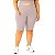 Bermuda Fitness Feminina Plus Size Com Bolsos Nude - Imagem 1
