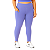 Calça Legging Feminina Plus Size Com Bolsos Lavanda - Imagem 1