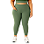 Calça Legging Feminina Plus Size Com Bolsos Verde Malva - Imagem 1