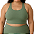 Top Nadador Plus Size Suplex Poliamida Verde Malva - Imagem 1