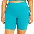 Bermuda Meia Coxa Fitness Feminina Plus Size Azul Turquesa - Imagem 1