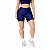 Short Fitness Feminino Canelado Azul Marinho - Imagem 1