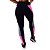 Calça Legging Fitness C/ Recortes Rosa e Branco Em Suplex Poliamida - Imagem 3