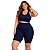 Bermuda Fitness Feminina Plus Size Cós 15cm Poliamida Power - Imagem 2
