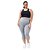 Calça Corsário Plus Size Tamanhos Especiais Cós 15cm Poliamida Power - Imagem 5