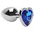 Plug Anal Em Metal Cromado Coração Pedra Vipmix Tamanho P - Imagem 8