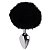 Plug Anal Médio Aço Formato Pompom Coelho P Sexy Import - Imagem 2
