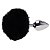 Plug Anal Médio Aço Formato Pompom Coelho P Sexy Import - Imagem 1