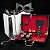 kit Maleta Sado de Luxo com Preto - Algema, Tornozeleira com Corrente,Venda e Chicote - Imagem 3