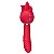 Vibrador Rosa Ponto G e Clitóris com Língua Cabo USB Kira-SI - Imagem 3