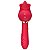 Vibrador Rosa Ponto G e Clitóris com Língua Cabo USB Kira-SI - Imagem 1