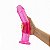 Pênis Realístico Rosa em Silicone com Ventosa - 22,0x4,5 cm - Imagem 4