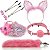 Kit Plug Rabo de Raposa,Tiara, Gargantilha e Máscara Fetiche - Imagem 1