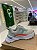 Tênis Sneaker Natalia White Goiaba com detalhes Azuis e Laranja - Imagem 1