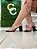 Tamanco Salto Triangulo Windes Glamour Glitter Preto - Imagem 3