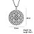 Colar com pingente de flor mandala em aço inoxidável colares de geometria sagrada - Imagem 5