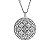 Colar com pingente de flor mandala em aço inoxidável colares de geometria sagrada - Imagem 4