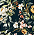 Estampa Floral (Fundo Preto)  Ref:  E304 - Imagem 1