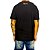Camiseta Preta Astronauta Surfando no Tubo Folks Style - Imagem 2