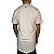 Camiseta Longline Branca Folks Style 100% Algodão Fio 30.1 - Imagem 2