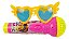 Microfone Infantil Rosa + Oculos Com Pilha Festa Cantor - Imagem 2