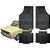 Jogo de Tapete Automotivo Carpete Preto Borracha Completo Fiat 147 - Imagem 1