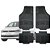 Jogo Tapete Automotivo Carpete Preto Borracha Completo Volkswagem Fox - Imagem 1
