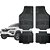Jogo de Tapete Automotivo Carpete Preto Borracha Completo Renault Kwid - Imagem 1
