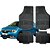 Jogo Tapete Automotivo Carpete Preto Borracha Completo Renault Logan - Imagem 1