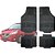 Jogo de Tapete Automotivo Carpete Preto Borracha Completo Nissan March - Imagem 1