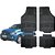 Jogo de Tapete Automotivo Carpete Preto Borracha Completo Fiat Mobi - Imagem 1