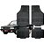 Jogo Tapete Automotivo Carpete Preto Borracha Completo Chevrolet Pampa - Imagem 1