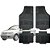 Jogo de Tapete Automotivo Carpete PVC Preto Completo Fiat Siena Todos - Imagem 1
