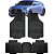 Jogo de Tapete Automotivo 5 Peça Preto Borracha PVC Com Tunel Veloster - Imagem 1