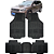 Jogo Tapete Automotivo 5 Peça Preto Borracha PVC + Tunel Jeep Commander - Imagem 1