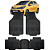Jogo Tapete Automotivo 5 Peça Preto Borracha PVC Com Tunel Kia Picanto - Imagem 1