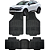 Jogo Tapete Automotivo 5 Peça Preto Borracha PVC + Tunel Kia Sportage - Imagem 1