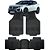 Jogo Tapete Automotivo 5 Peça Preto Borracha PVC + Tunel Peugeot 2008 - Imagem 1