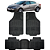 Jogo Tapete Automotivo 5 Peça Preto Borracha PVC + Tunel Renaut Fluence - Imagem 1