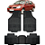 Jogo Tapete Automotivo 5 Peça Preto Borracha PVC + Tunel Renaut Symbol - Imagem 1