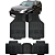 Jogo Tapete Automotivo 5 Peça Preto Borracha PVC + Tunel Toyota Prado - Imagem 1