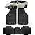 Jogo Tapete Automotivo 5 Peça Preto Borracha PVC + Tunel Toyota Prius - Imagem 1