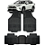 Jogo Tapete Automotivo 5 Peça Preto Borracha PVC Com Tunel Toyota Rav4 - Imagem 1